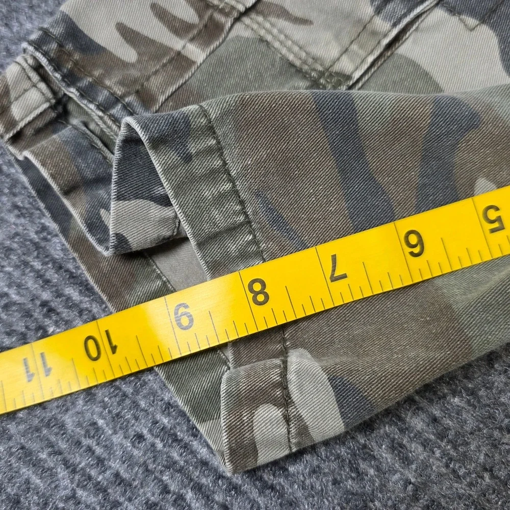 Old Navy Camouflage Cotton Cargo Shorts Boy's Size 7 Green Regular Standard Fit